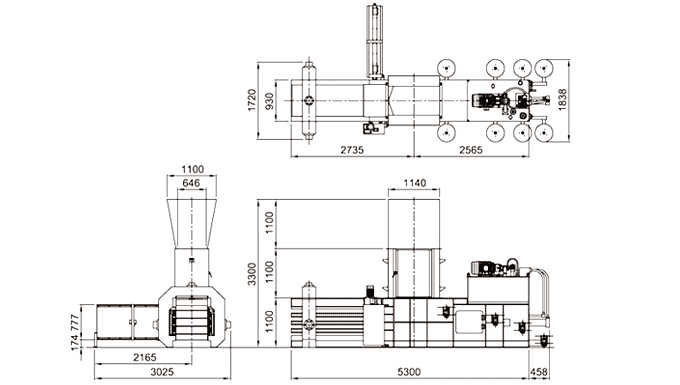 Techgene Machinery automatische horizontale balenpers (TB-0708-serie)