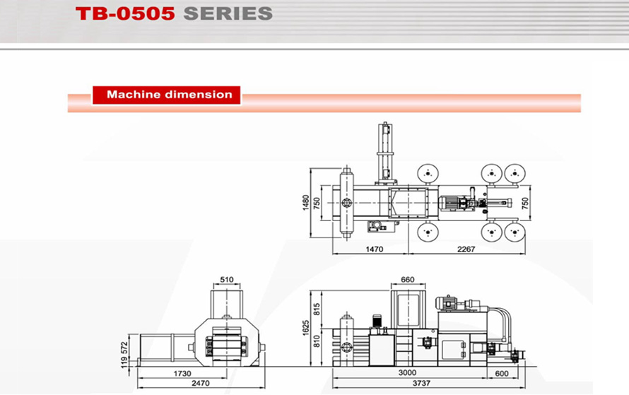 Machine Dimension TB-0505 Series