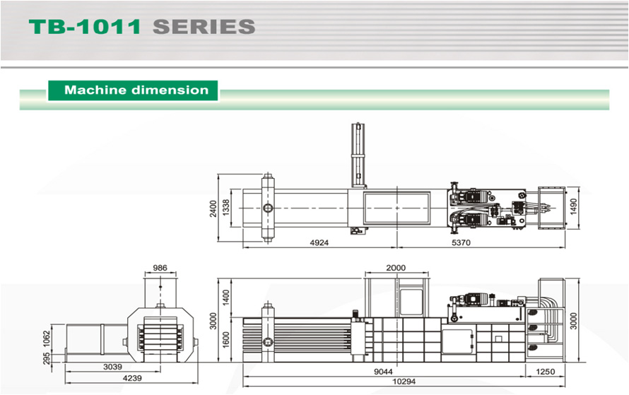 Machine Dimension TB-1011 Series