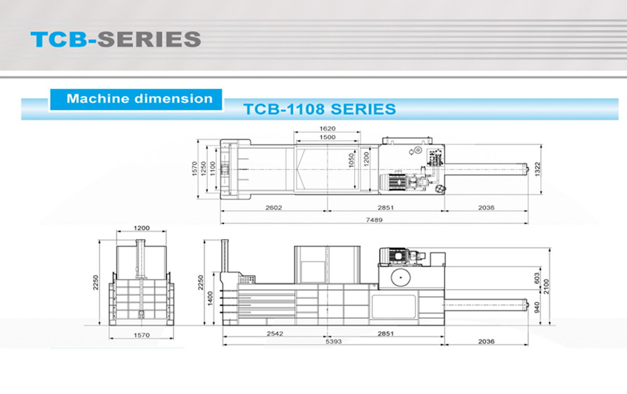 Machine Dimension TCB Series