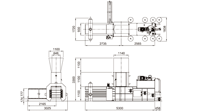 Presse à balles horizontale automatique Techgene Machinery (série TB-0708)