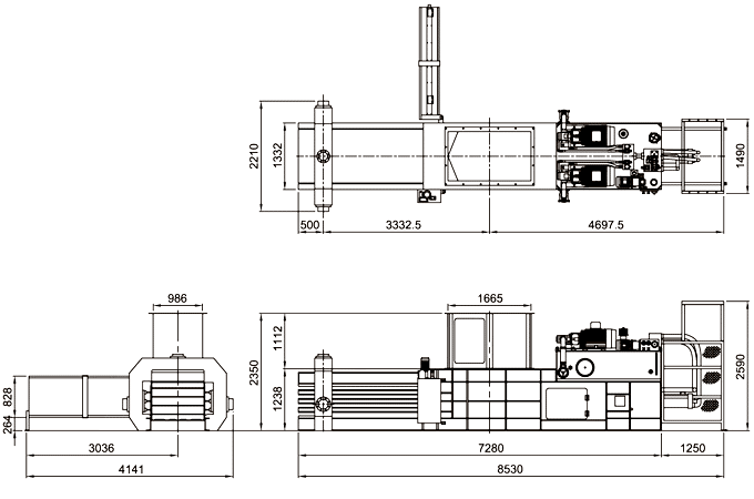 Techgene automatische Horizontalballenpresse TB-0911