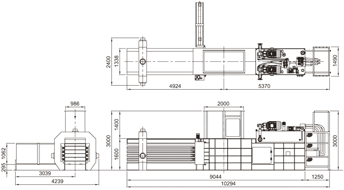 Автоматический пакетировочный пресс Techgene Machinery TB-1011