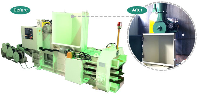 máy ép giấy tái chế có lốc xoáy khí